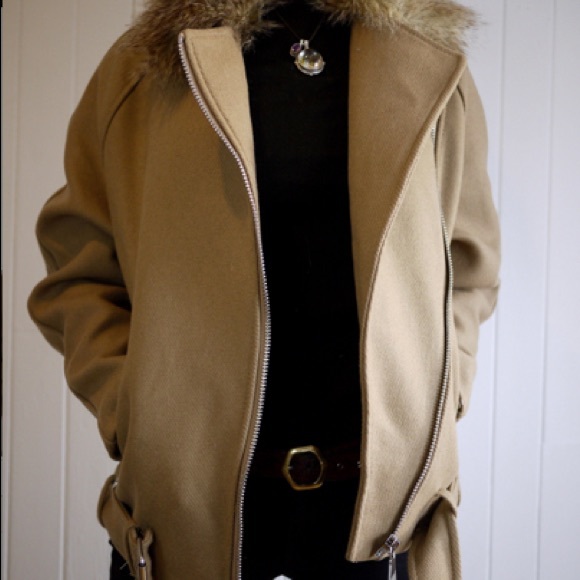 Warm Canvas/Fur Jacket - Picture 2 of 5